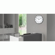 Unilux Maxi Wave Pendule de bureau Système Quartz Radio-pilotée et Lisible jusqu'à 150 m Ø 37,5 cm Noir - 400094564_0