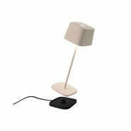 Zafferano Lampe De Table Led Ofelia Pro Sand, Rechargeable Et Dimmable - gris 8058945333877