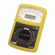 CHAUVIN ARNOUX - CA 5011 Multimètre TRMS numérique et analogique - IP54 600V CAT IV - Reconnaissance automatique AC/DC - Voyant de contrôle fusible - Indication présence tension en résistance et continuité