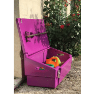 Coffres de jardin / bacs de stockage - 100 litres, avec grenouillères - fabriqué en France - CFFJDNHDVL-PU02/F_0