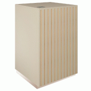 Comptoir Vertigo T03 MDF naturel et taupe avec tiroir 60x60x93cm