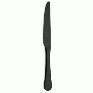 Couteau de table PVD noir inox 18/10 ép.3 mm personnalisable Vigo - par 1 Couteau de table PVD noir inox 18/10 ép.3 mm personnalisable Vigo - par 1