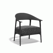 Fauteuil lounge in & out AFRICA - noir