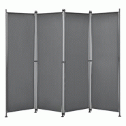Helloshop26 - Brise-vue à 4 panneaux polyester 215 x 170 cm gris ardoise 03_0006552 - 3001801182725 Helloshop26 - Brise-vue à 4 panneaux polyester 215 x 170 cm gris ardoise 03_0006552 - 3001801182725