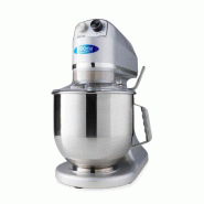 Mixer planétaire professionnel 7 L - 11 vitesses, 2 kg de pâte - argent