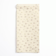 Pochettes cadeaux "sapins" rose poudré 17,5+6x35cm - par 50