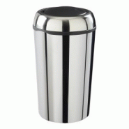 POUBELLE 50L RONDE SWINGY COUVERCLE BASCULANT - INOX