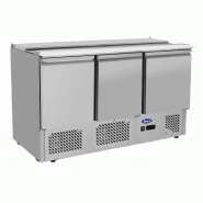 Saladette réfrigérée 12GN1/3 positive 3 portes 380L ATOSA