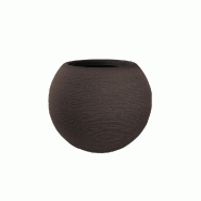 Vase En Résine Pour Plantes D'Intérieur Et D'Extérieur, Design Sphère Ronde D.40X33H Botticelli Marron - marron plastique 8056157808992 Vase En Résine Pour Plantes D'Intérieur Et D'Extérieur, Design Sphère Ronde D.40X33H Botticelli Marron - marron plastique 8056157808992