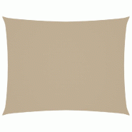 VidaXL Voile de parasol tissu oxford rectangulaire 4x5 m beige Modèle Soleil Aurora Plus - beige 135161