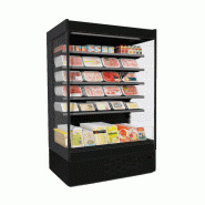 Vitrine réfrigérée verticale murale PENCIL EFFICIA NOIRE - 1m, 5 niveaux, sans porte, noir