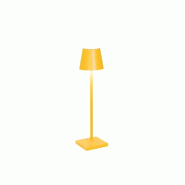 Zafferano - Lampe de table LED rechargeable et à intensité variable Poldina Pro Micro Ocre - 1,8W 2200-2700-3000K - jaune 8054040726965