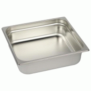 Bac Gastro Inox AISI 304 GN 2/3 Plein H. 100 mm - Gastroland - 3701666001963