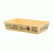 Corbeille carton rectangle Vintage Kraft 33x20 - Corbeille carton rectangle Vintage Kraft 33x20 -