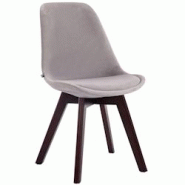 Décoshop26 - Chaise de salle à manger x1 design scandinave en velours gris et piètement à 4 pieds en bois marron 10_0003285 - marron 3000251498202 Décoshop26 - Chaise de salle à manger x1 design scandinave en velours gris et piètement à 4 pieds en bois marron 10_0003285 - marron 3000251498202