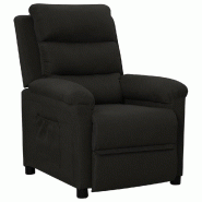 Fauteuil inclinable Noir Tissu Modèle Wervellaix - 342341