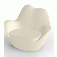 Fauteuil lounge in & out SABINAS  - crème