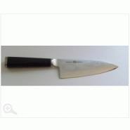 Miyako damassé, couteau deba, 16,5cm