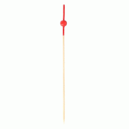 Pique bambou boule rouge 12cm - par 100