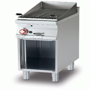Redcook Gril à gaz en pierre de lave pour la viande. Structure en acier inoxydable. Dimensions 40x70,5 h90 cm. Modèle CW-74G - 2066