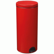 ROSSIGNOL Poubelle à pédale 30 L Rouge Carmin - Élora - 035-1158766