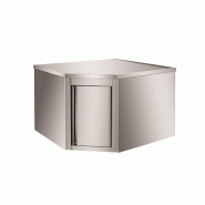 Skyrainbow Armoire murale suspendue en acier inoxydable, module d'angle, pour armoires de profondeur 400, 700 x 700 - THEHR74