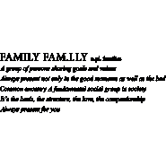 Sticker citation définition family : A group of person