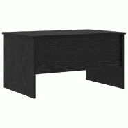 VidaXL Table basse Chêne noir 102 x 50,5 x 46,5 cm Bois d'ingénierie Modèle Polaris Signature Plus - 879455