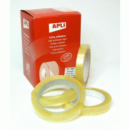 Apli Lot de 10 Ruban adhésif transparent, 15mm x 66m, mandrin de 76 - 8410782118961