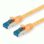 Cordon VALUE Cat.6A (Classe EA) / 10 Gigabit S/FTP, LSOH, jaune, 1 m_0