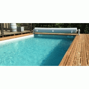 Couverture de sécurité pour piscine - ouverture et fermeture motorisé - Ozeobois