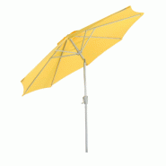 Décoshop26 - Parasol de jardin Ø 2,7 m inclinable protection UV 50 avec manivelle polyester et aluminium jaune 04_0010810 - jaune aluminium 30002682