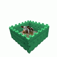 ENCLOS POUR ANIMAUX 2.5X2.5X0.65