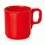 Essentials Gobelet mélamine 250 ml Ø 7,5 cm rouge lot de 12 - Was Germany - matière synthétique 4044925166850