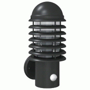 Helloshop26 - Applique murale d'extérieur avec capteur de mouvement 15 x 15 x 33,5 cm usage extérieur design moderne en acier 02_0056573 - acier 300