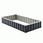 Helloshop26 - Jardinière rectangulaire acier galvanisé 174 x 90 x 30 cm anthracite 03_0007191 - 3001866182722 Helloshop26 - Jardinière rectangulaire acier galvanisé 174 x 90 x 30 cm anthracite 03_0007191 - 3001866182722
