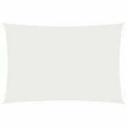 Helloshop26 - Voile toile d'ombrage parasol 160 g/m² PEHD 5 x 7 m blanc 02_0009038 - blanc 3000484082728