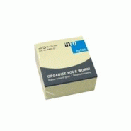INFONOTES Bloc-notes adhésif Cube jaune (7,5 x 7,5 cm) - 4011169820015 INFONOTES Bloc-notes adhésif Cube jaune (7,5 x 7,5 cm) - 4011169820015