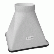 Cône de débit 200x200mm, 10-400m³/h, pour anémomètre à hélice ø100mm kimo Cône de débit 200x200mm, 10-400m³/h, pour anémomètre à hélice ø100mm kimo