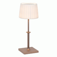 Lampe de table rechargeable à LED Poldina Classic Zafferano avec variateur - Design élégant sans fil Bronze - bronze 8054040727542