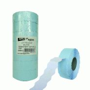 Lot de 7 rouleaux de 1500 étiquettes blanches pour pince, format 21x12 mm - 3270241009132