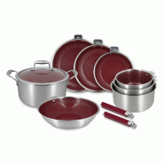 Menastyl - Lot 10 pieces aglae en acier inoxydable lie de vin - 3256391059456 Menastyl - Lot 10 pieces aglae en acier inoxydable lie de vin - 3256391059456