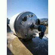 Réacteur bachiller en acier inoxydable de 9800 litres avec agitation en demi-baril et calorifugé. - référence : c13478