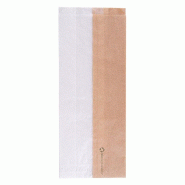 Sachet sandwich en papier kraft ingraissable avec fenêtre eco 12+6x30cm par 250