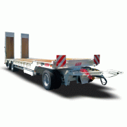 Semi-remorque porte-engin lourd - transport de machines de chantier de grande capacité, robuste et sécurisée