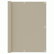 VidaXL Écran de balcon Beige 120x400 cm Tissu Oxford Modèle Horizon Nature - beige 134945