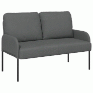 VidaXL Canapés avec coussin 110cm Gris foncé Contreplaqué Modèle Opaline Moderne - 42023447