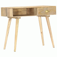 VidaXL Table console 90x45x75 cm bois de manguier massif Modèle Luna Confort Plus - 286180XL