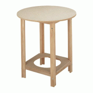 Wellhome - Table camilla Gazte - finition sans vernis 90x90x75 cm - beige WH13331 Wellhome - Table camilla Gazte - finition sans vernis 90x90x75 cm - beige WH13331