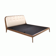 Angel Cerdá Lit en similicuir couleur sable 7236C 195 x 223 x 103 - marron fourrure 8435631047629_0